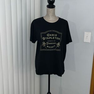 Chris Stapleton Smooth As Tennessee Whiskey Short Sleeve Black T-Shirt XL